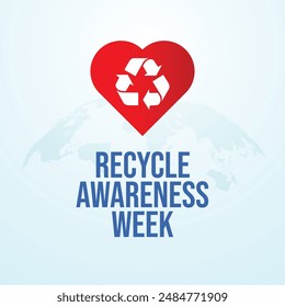 vector graphic of Recycle Awareness Week ideal for Recycle Awareness Week celebration.