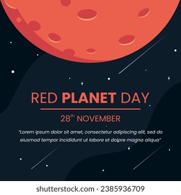 Vector graphic of Red Planet Day