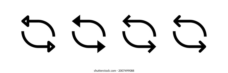 Gráfico vectorial de la colección de iconos de recarga