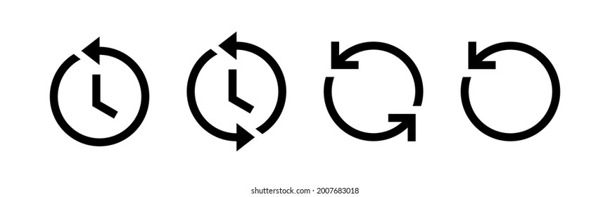 Vector graphic of reload icon collection