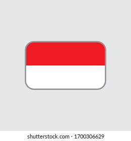 vector graphic of the republic indonesia flag