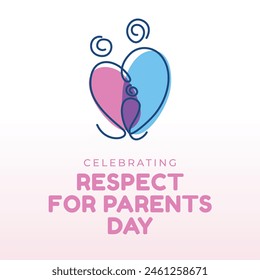 vector graphic of Respect For Parents Day ideal for Respect For Parents Day celebration.
