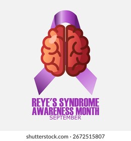 gráfico vetorial do Mês de Conscientização da Síndrome de Reye ideal para a celebração do Mês de Conscientização da Síndrome de Reye