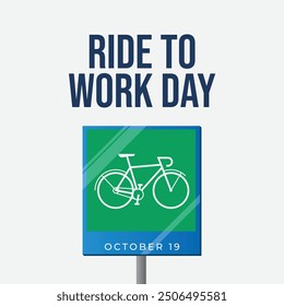 vector graphic of Ride To Work Day ideal for Ride To Work Day celebration.