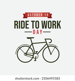 vector graphic of Ride To Work Day ideal for Ride To Work Day celebration.