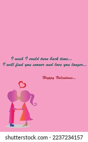 Vector graphic of a romantic valentine card illustration. chapter 16