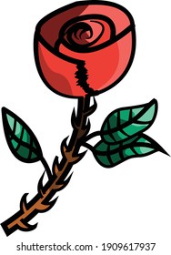Vector graphic of Rose.
Fit for wallpaper, icon, book illustration, art, and other necessities.