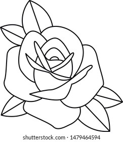 vector graphic rose flower art