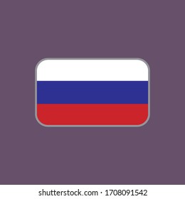 gráfico vectorial de la bandera de estado de Rusia