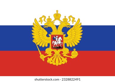 Imagen vectorial de la bandera del presidente ruso