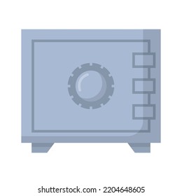 Vector Graphic Of Safe Deposit Box. Deposit Box Illustration With Flat Design Style. Suitable For Content Design Assets