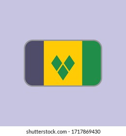 vector graphic of the saint vincent and grenadines state flag