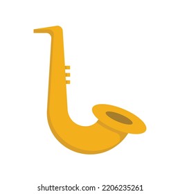 Vector graphic of saxophone. Music instrument illustration with flat design style. Suitable for content design assets