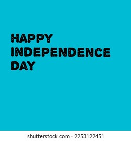 Vector graphic of a saying on a blue background