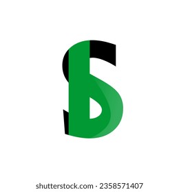 Gráfica vectorial del diseño del logo de la letra SB sobre fondo de lujo. Concepto del logotipo de la letra inicial del monograma SB. Diseño de iconos BS. Icono elegante y profesional de la letra en color blanco SB.