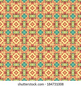 Vector Graphic seamless colorful pattern. Flat style
