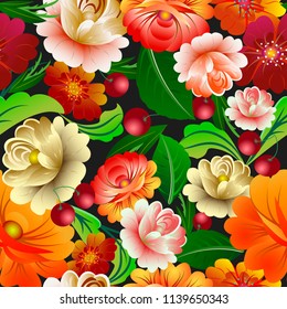 花和柄库存矢量图 图片和艺术矢量图 Shutterstock