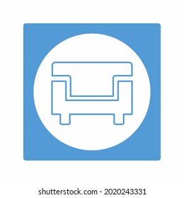 Vector Graphic of Seats - White Moon Style - simple illustration. Editable stroke. Design template vector.outline style design.Vector graphic illustration