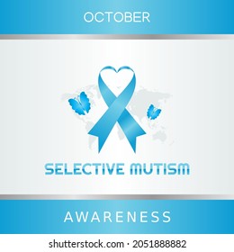 vector graphic of selective mutism awareness good for selective mutism awareness celebration. flat design. flyer design.flat illustration.