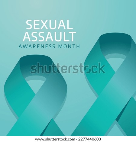 vector graphic of sexual assault awareness month good for sexual assault awareness month celebration. flat design. flyer design.flat illustration.