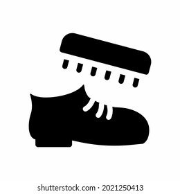 Gráfica vectorial de lustración de zapatos - Estilo negro - ilustración simple. Trazo editable. Diseño de plantilla vector.diseño de estilo de esquema.Ilustración gráfica vectorial