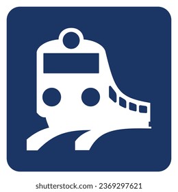 Vektorgrafik des Hinweises auf den Bahnhofsort