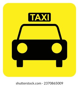  Vector graphic of sign indicating taxis or a taxi stop