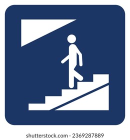 Vector graphic of sign indicating an underpass for pedestrians