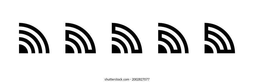 Vector graphic of signal icon collection | Wireless icon | Internet connection