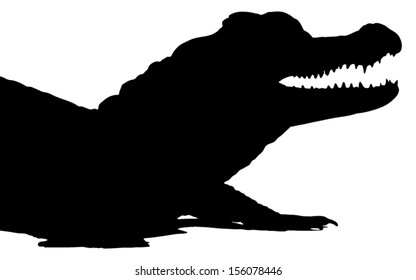 Alligator silhouette Images, Stock Photos & Vectors | Shutterstock