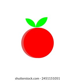 Vector graphic of simple illustration of Apple vector icon. Illustration of apple fruit icon.Web design vector logo. Apple isolated on background.