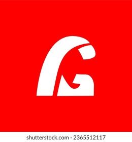 Vector graphic of a simple initial G logo. This initial g vector logo is perfect for company logos, t-shirt designs, banners, stickers, labels, decorations, and branding etc.