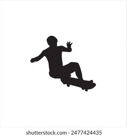 Vector graphic of skate icon, black and white
