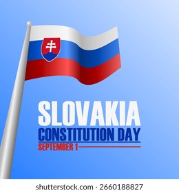 Vektorgrafik des slowakischen Verfassungstages, ideal für die Feier des slowakischen Verfassungstages.
