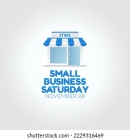 vector graphic of small business saturday good for small business saturday celebration. flat design. flyer design.flat illustration.