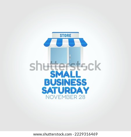 vector graphic of small business saturday good for small business saturday celebration. flat design. flyer design.flat illustration.