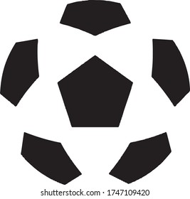 Vector graphic of a soccer ball.