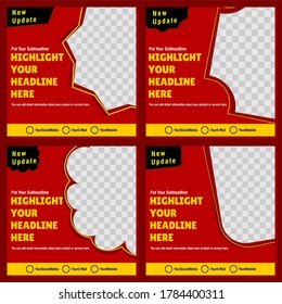 vector graphic of social media template design