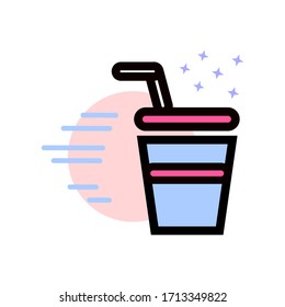 Vector Graphic of Soft Drink , suitable for use or serve as icons, mobile applications, logos, brands and related matters
