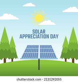 gráfico vectorial del día de la apreciación solar bueno para la celebración del día de la apreciación solar. diseño plano. diseño de volante.ilustración plana.