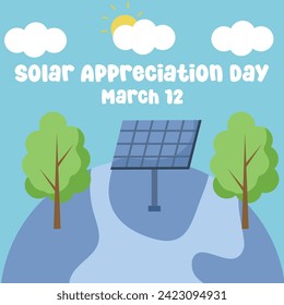 vector graphic of Solar Appreciation Day ideal for Solar Appreciation Day celebration.