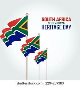 vector graphic of south africa heritage day good for south africa heritage day celebration. flat design. flyer design.flat illustration.