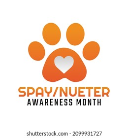 vector graphic of spay nueter awareness month good for spay nueter awareness month celebration. flat design. flyer design.flat illustration.