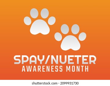 vector graphic of spay nueter awareness month good for spay nueter awareness month celebration. flat design. flyer design.flat illustration.