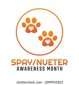 vector graphic of spay nueter awareness month good for spay nueter awareness month celebration. flat design. flyer design.flat illustration.