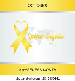 vector graphic of spina bifida awareness month good for spina bifida awareness month celebration. flat design. flyer design.flat illustration.
