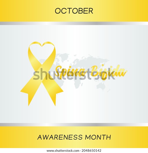 Vector Graphic Spina Bifida Awareness Month Stock Vector Royalty Free