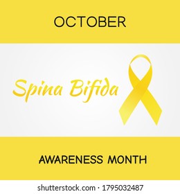 Vector Graphic Of Spina Bifida Month Good For World Spina Bifida Celebration. Flat Design. Flyer Design.flat Illustration.