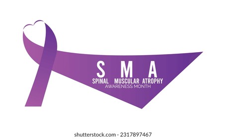 Vector graphic of Spinal Muscular Atrophy Awareness month.banner design template Vector illustration background design.