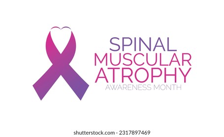 Vector graphic of Spinal Muscular Atrophy Awareness month.banner design template Vector illustration background design.